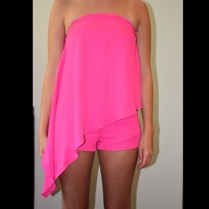 superdown strapless romper